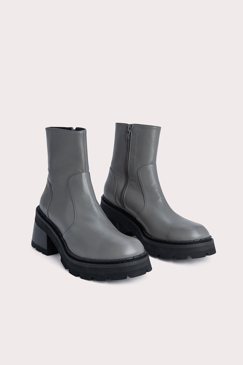 BY FAR Norris Cement Nappa Leather outlook