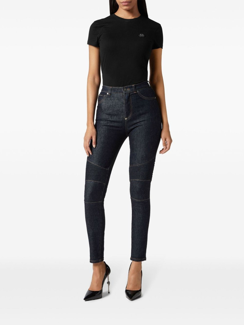 PHILIPP PLEIN skinny biker jeans outlook