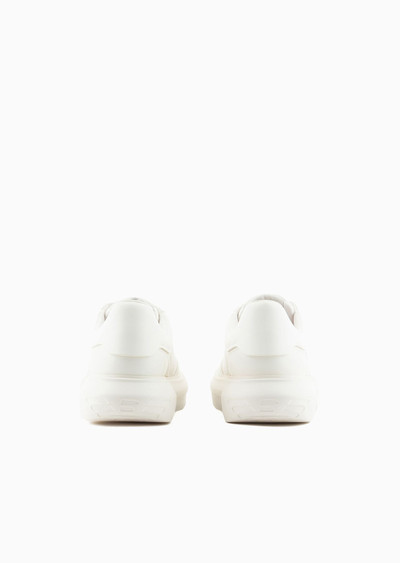 EMPORIO ARMANI Leather sneakers with side logo outlook