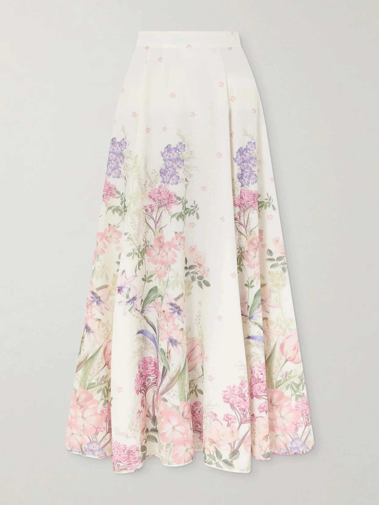 Ventine Floral-print Cotton-blend Maxi Skirt - 1