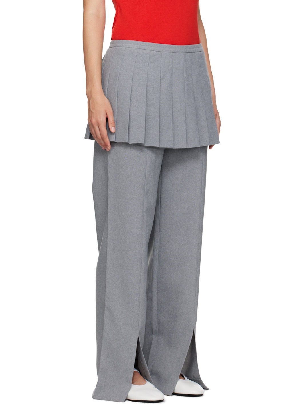 Gray Lichi Trousers - 2