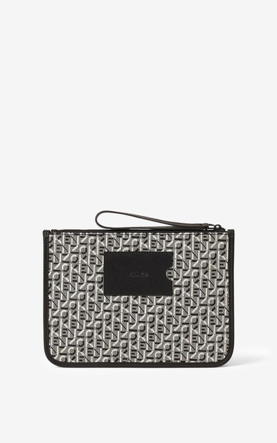 KENZO Jacquard Courier pouch with fob pocket outlook