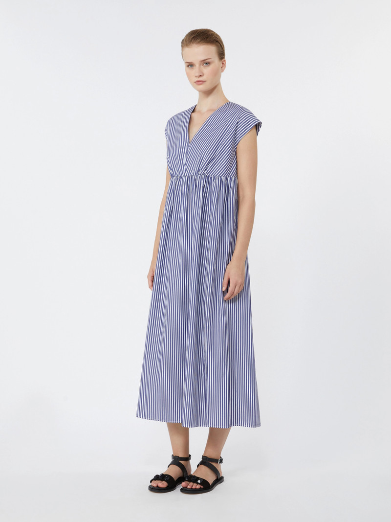 MOLO Cotton-poplin A-line dress - NAVY 3