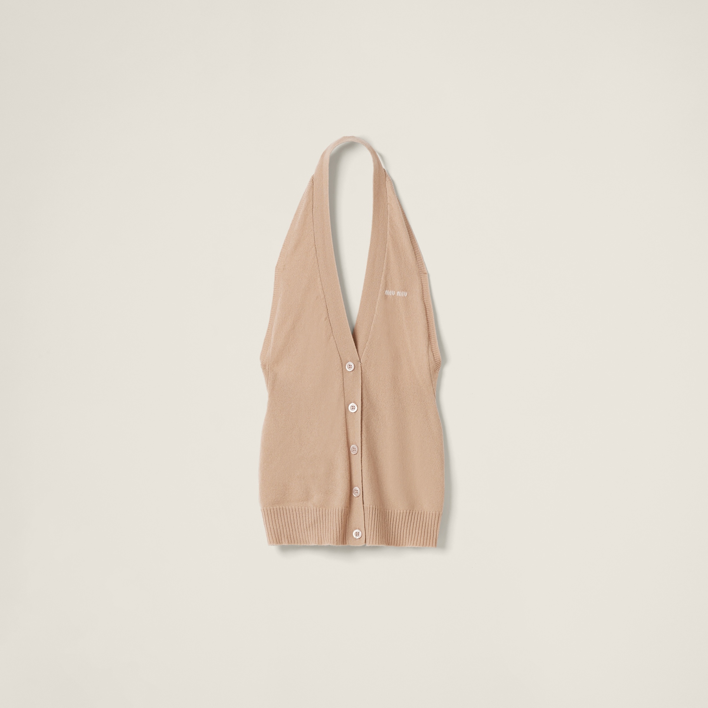 Cashmere knit vest - 1