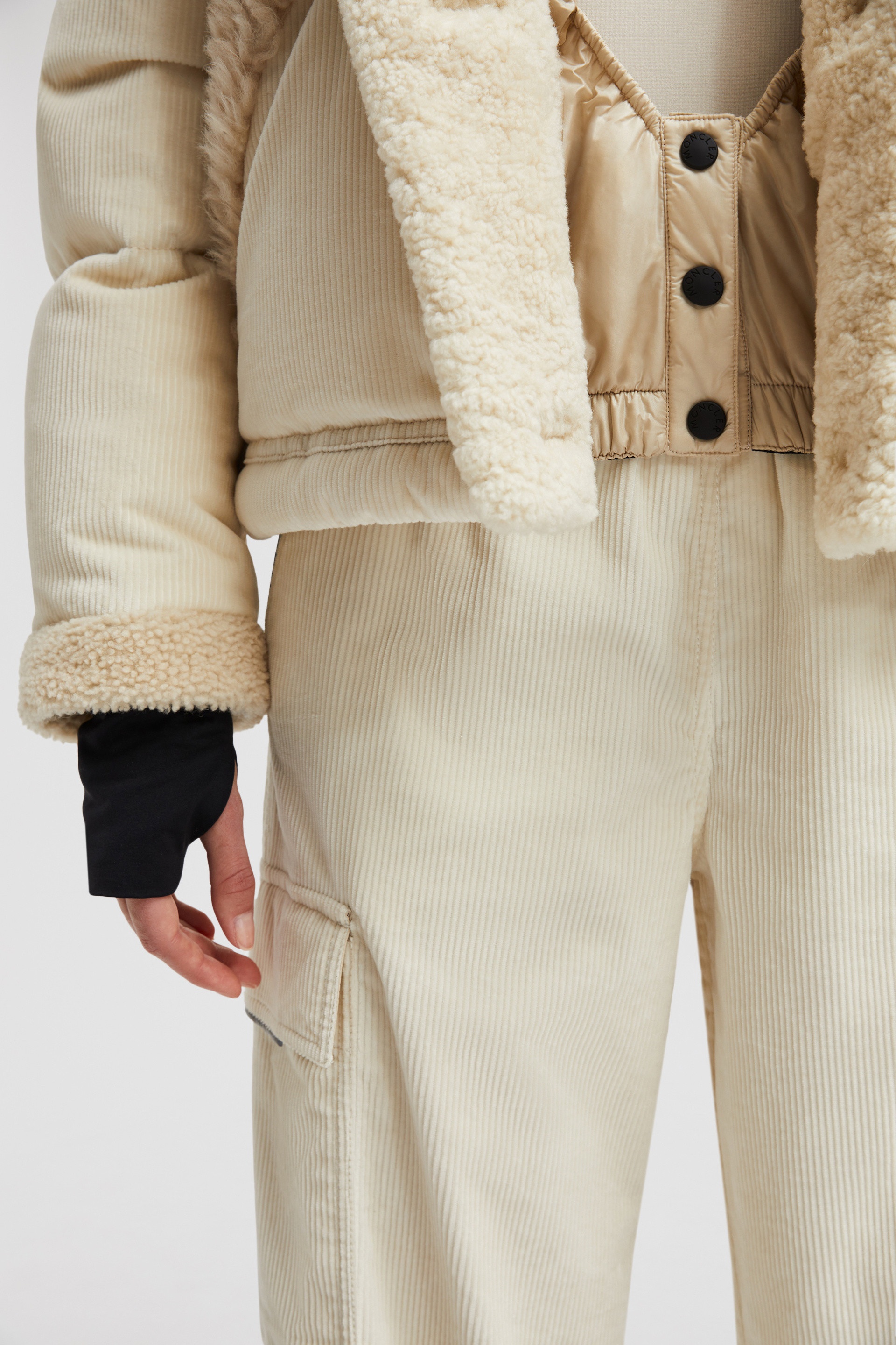 Caleu Corduroy Short Down Jacket - 6