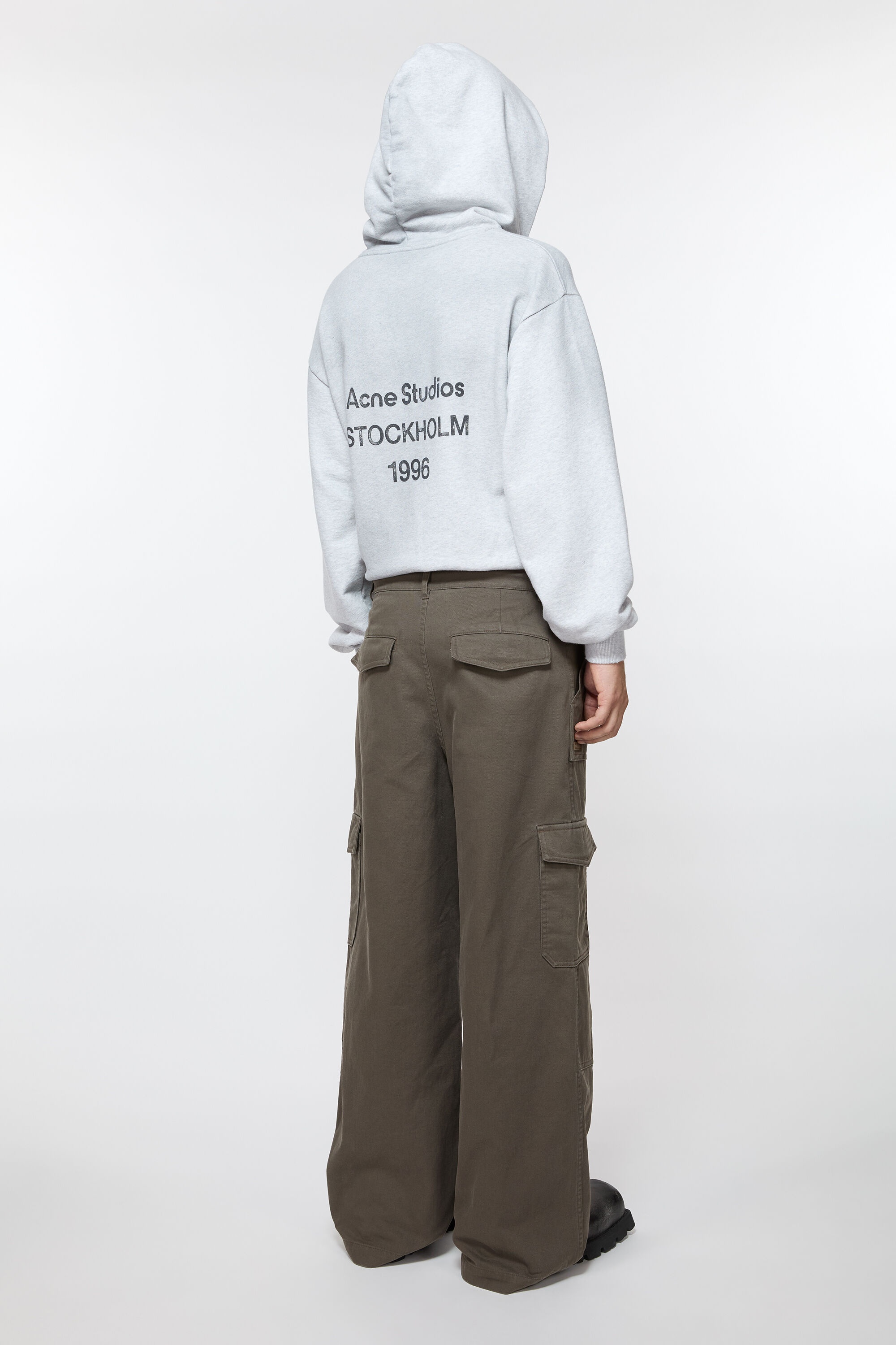 Twill trousers - Khaki green - 3