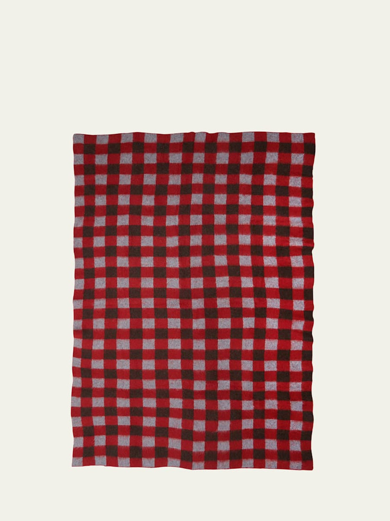Thistle Gingham Blanket, 60" x 100" 1