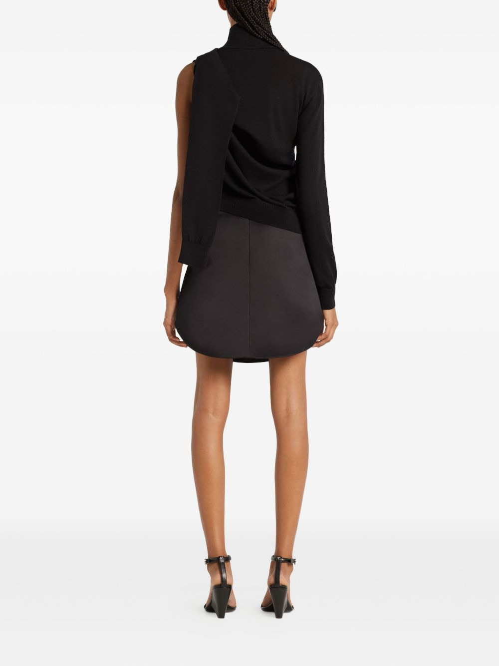 asymmetric turtleneck sweater - 4