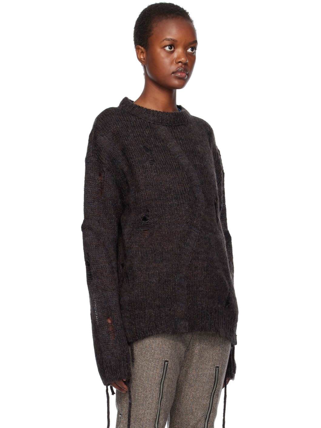 Brown Colbine Sweater - 2