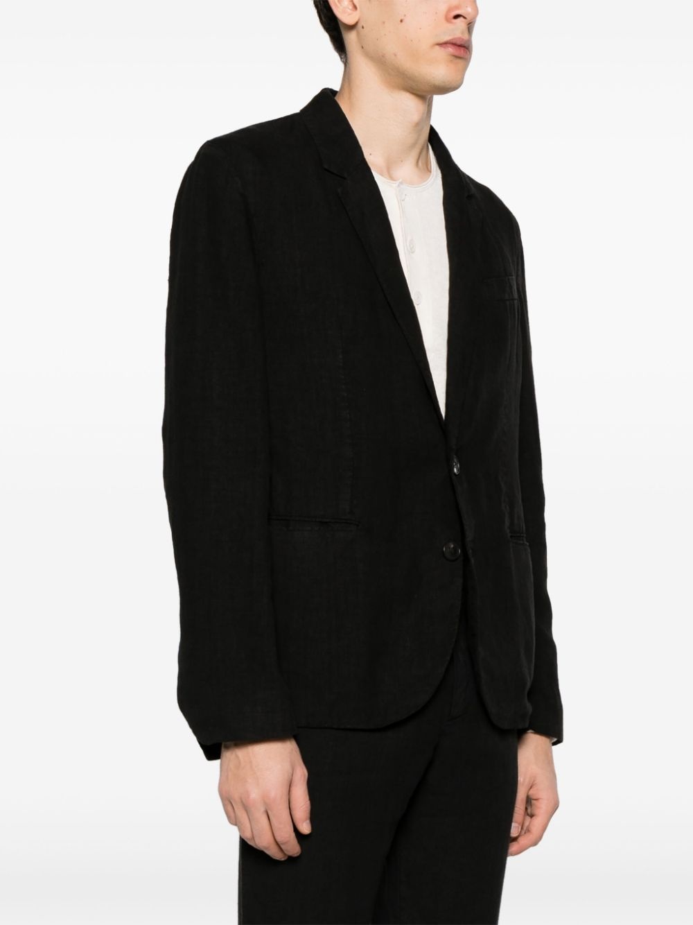 Viks single-breasted linen blazer - 3