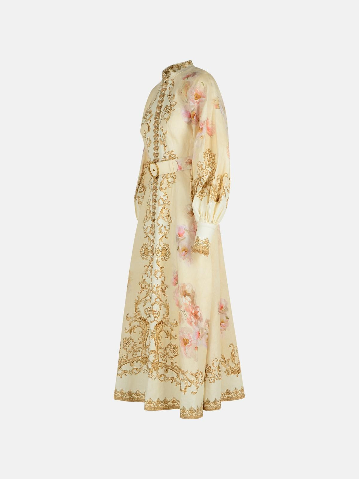 CREAM LINEN DRESS - 2