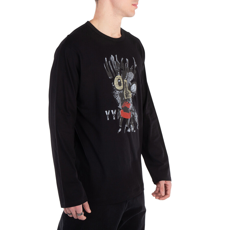 Yohji Yamamoto Homme PT Long Sleeve Tee, Brand Size 3 (Medium) - 3