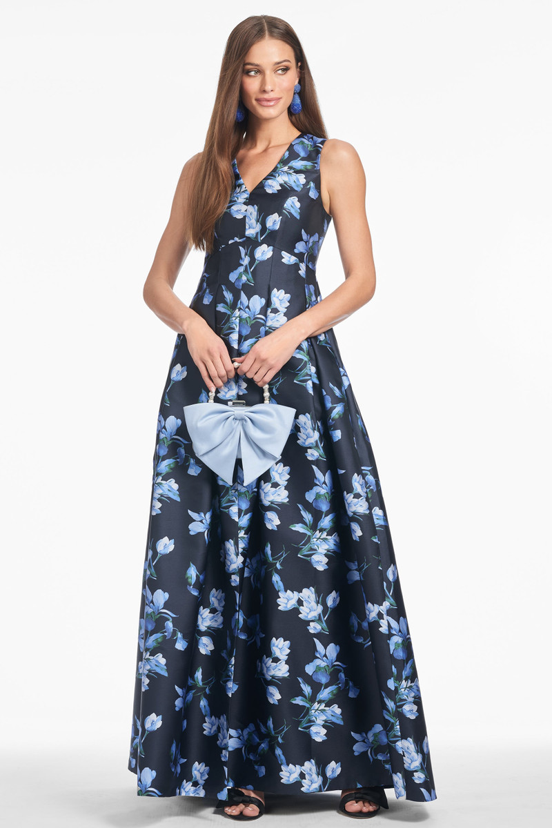 SACHIN & BABI BROOKE GOWN - POSEIDON VENETIAN PETAL outlook