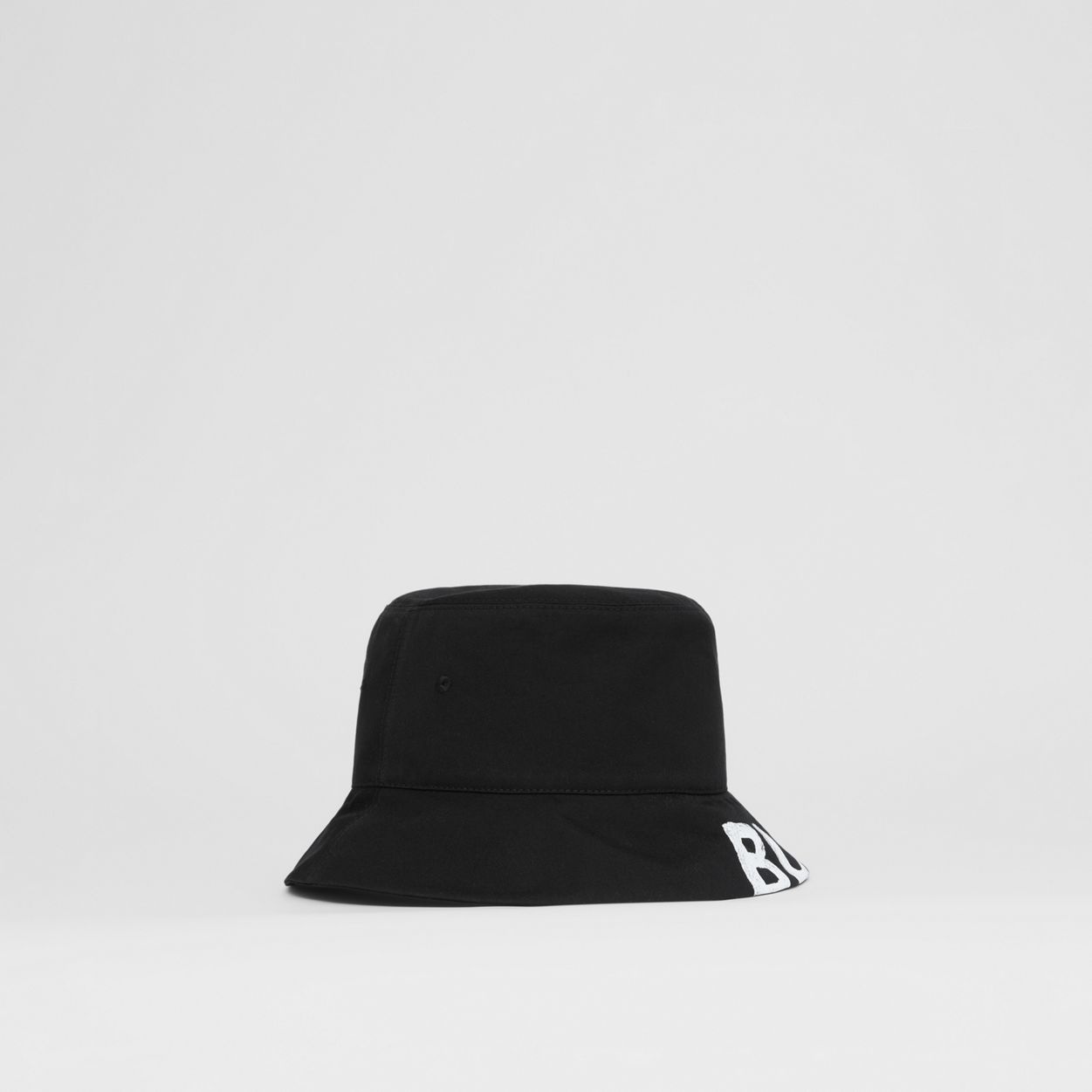 Reversible Logo Print Cotton Gabardine Bucket Hat - 8