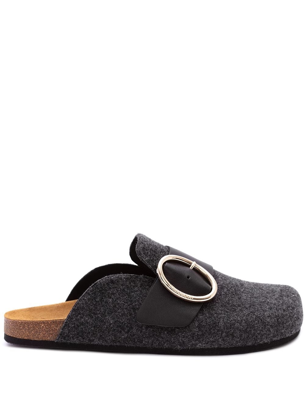 felt loafer mules - 1