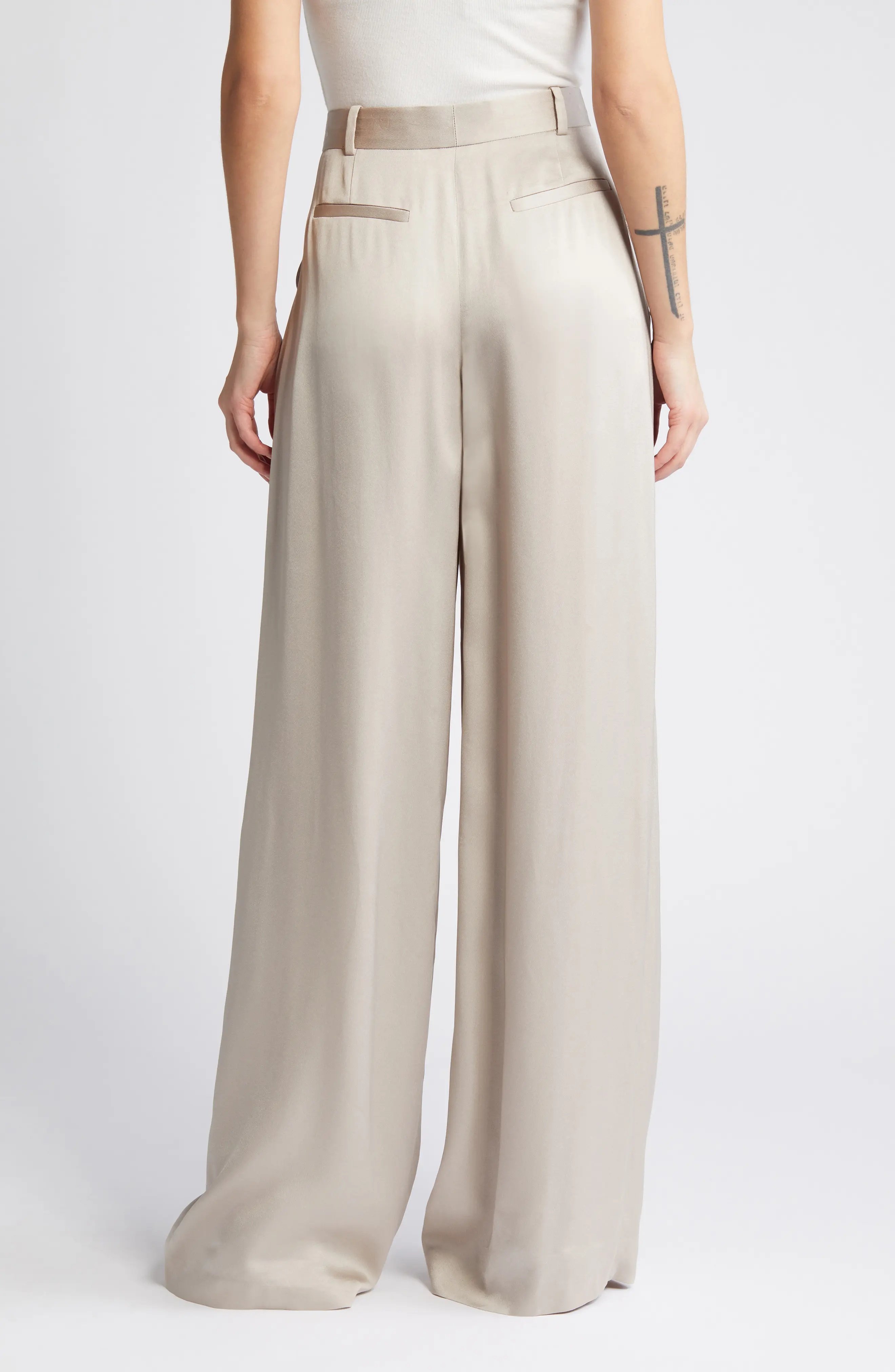 Pleated Wide Leg Trousers - 2