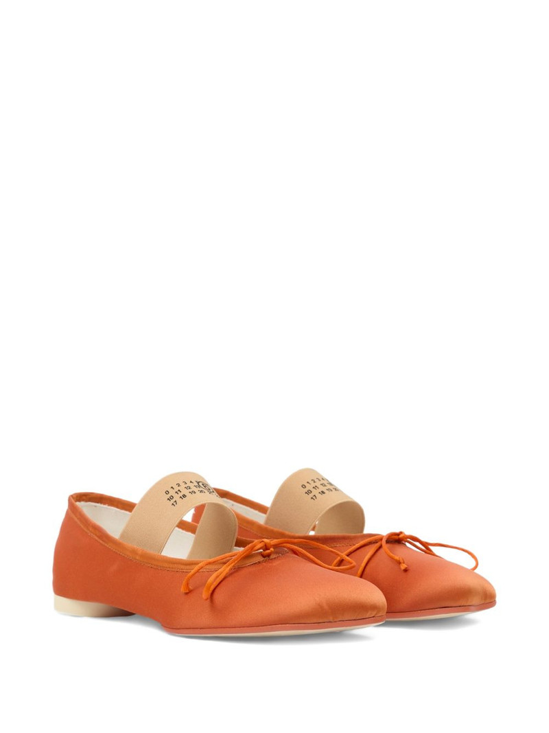 MM6 Maison Margiela Anatomic Numeric bow-detail ballerina flats outlook