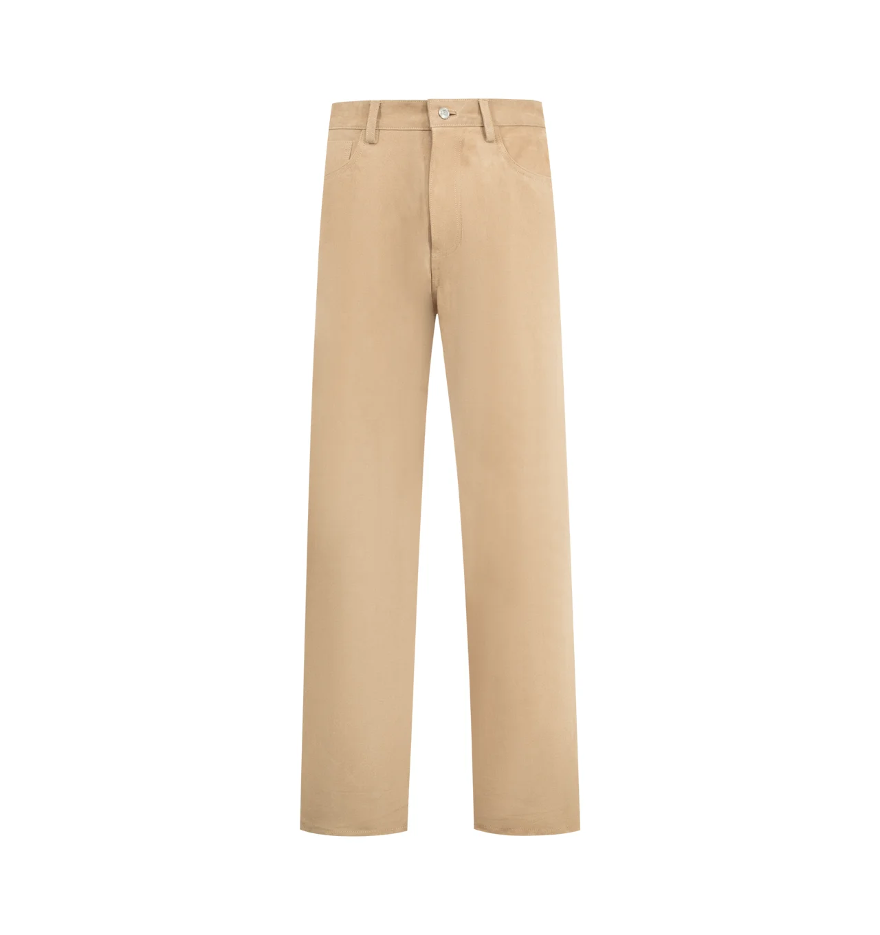 SUEDE BAGGY CARPENTER PANT - 1