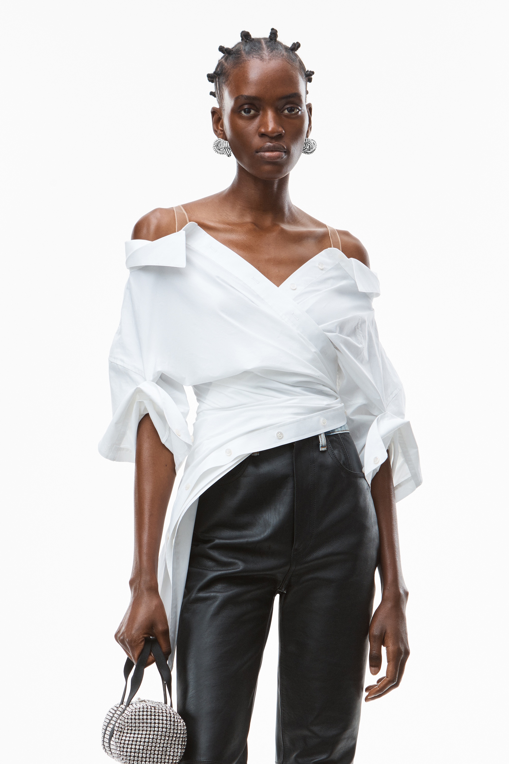 DECONSTRUCTED TOP IN CRUSHED COTTON - 2