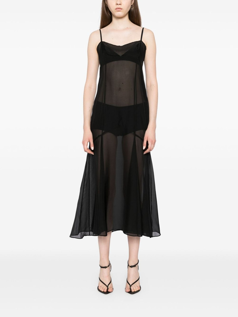 KIKI DE MONTPARNASSE chiffon midi dress outlook