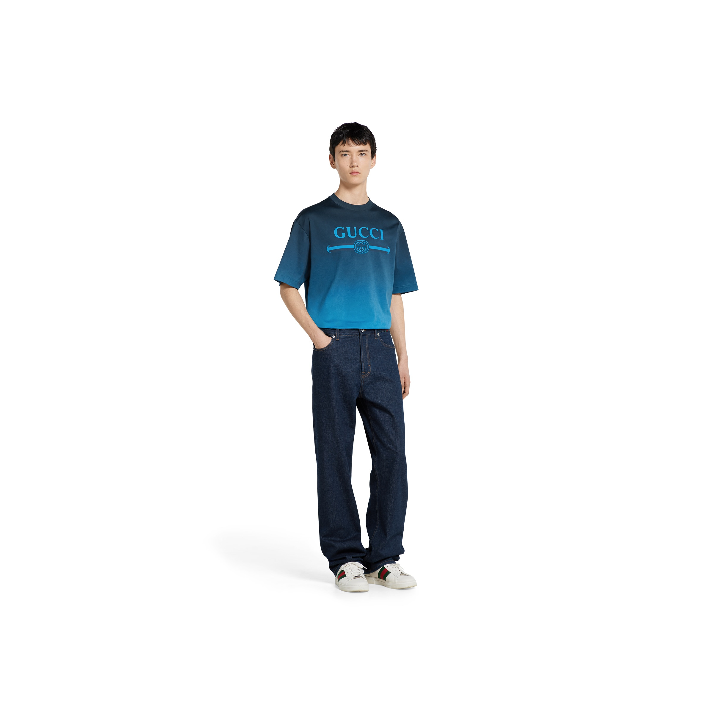 Technical cotton jersey T-shirt with print - 2