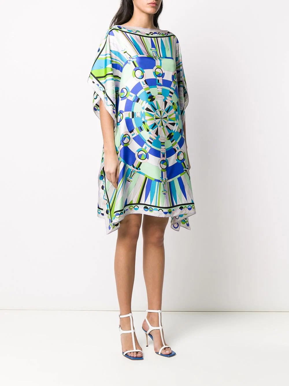 abstract print handkerchief dress - 3