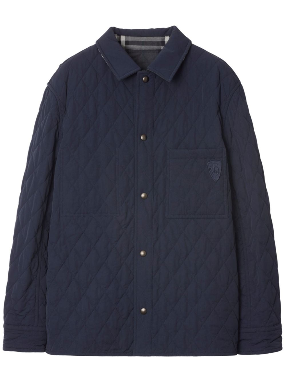 reversible quilted overshirt - 1