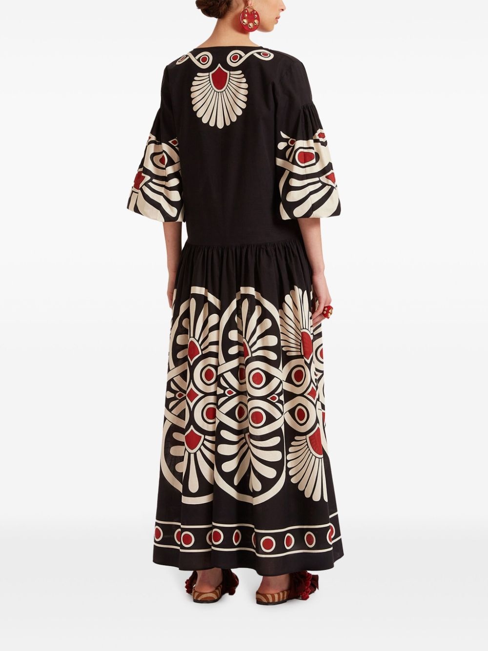 Viviana geometric-print dress - 3