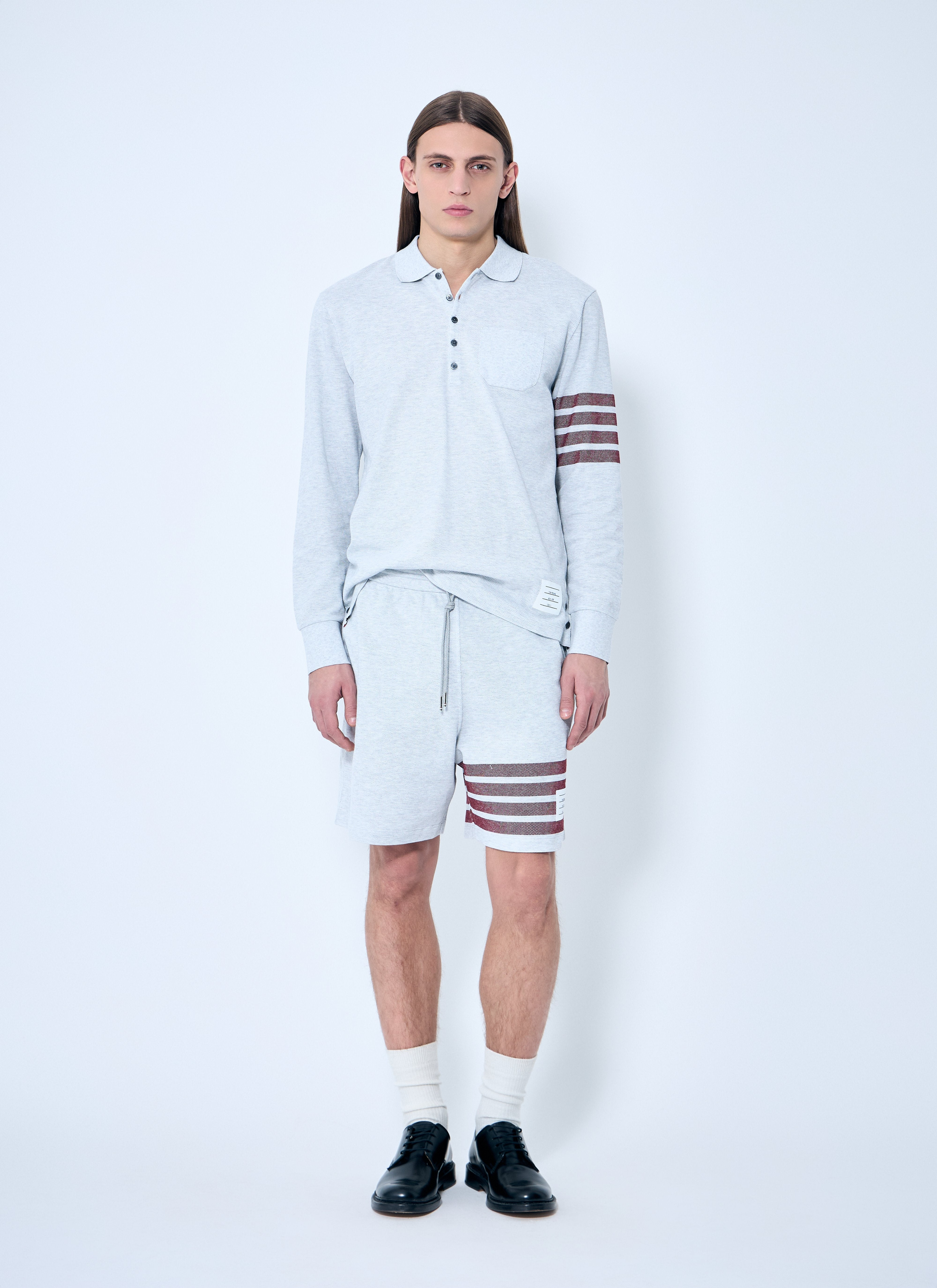 Thom Browne Men Four-Bar Polo Shirt - 2