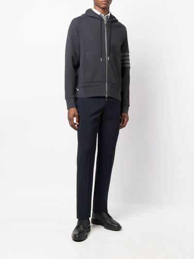 Thom Browne 4-bar zip up hoodie outlook