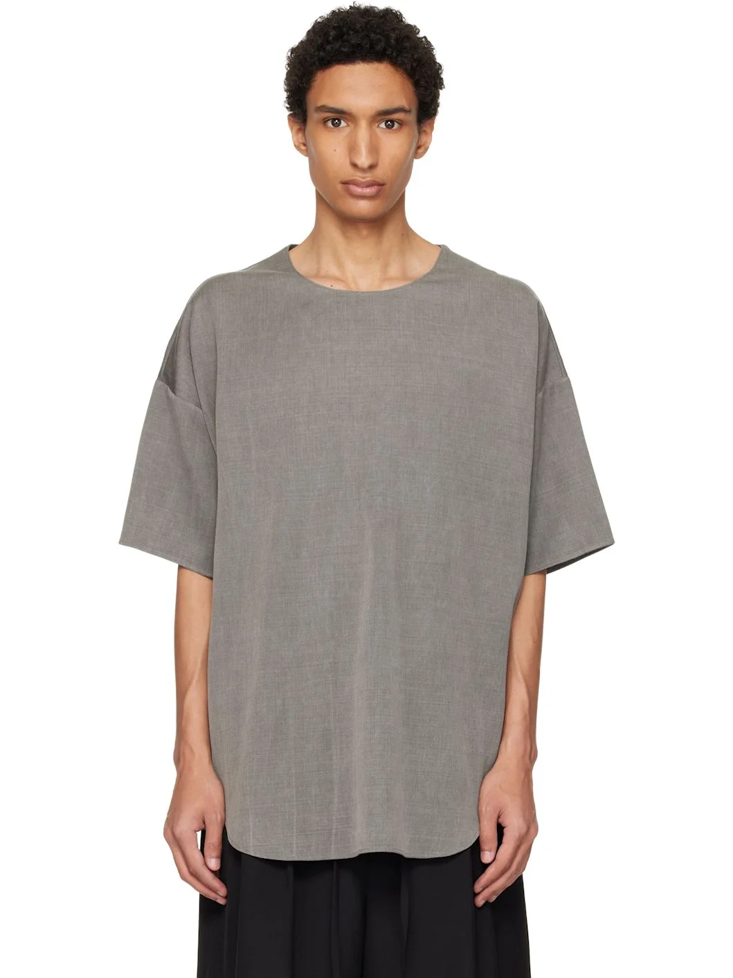 Gray Relaxed S/S T-shirt - 1