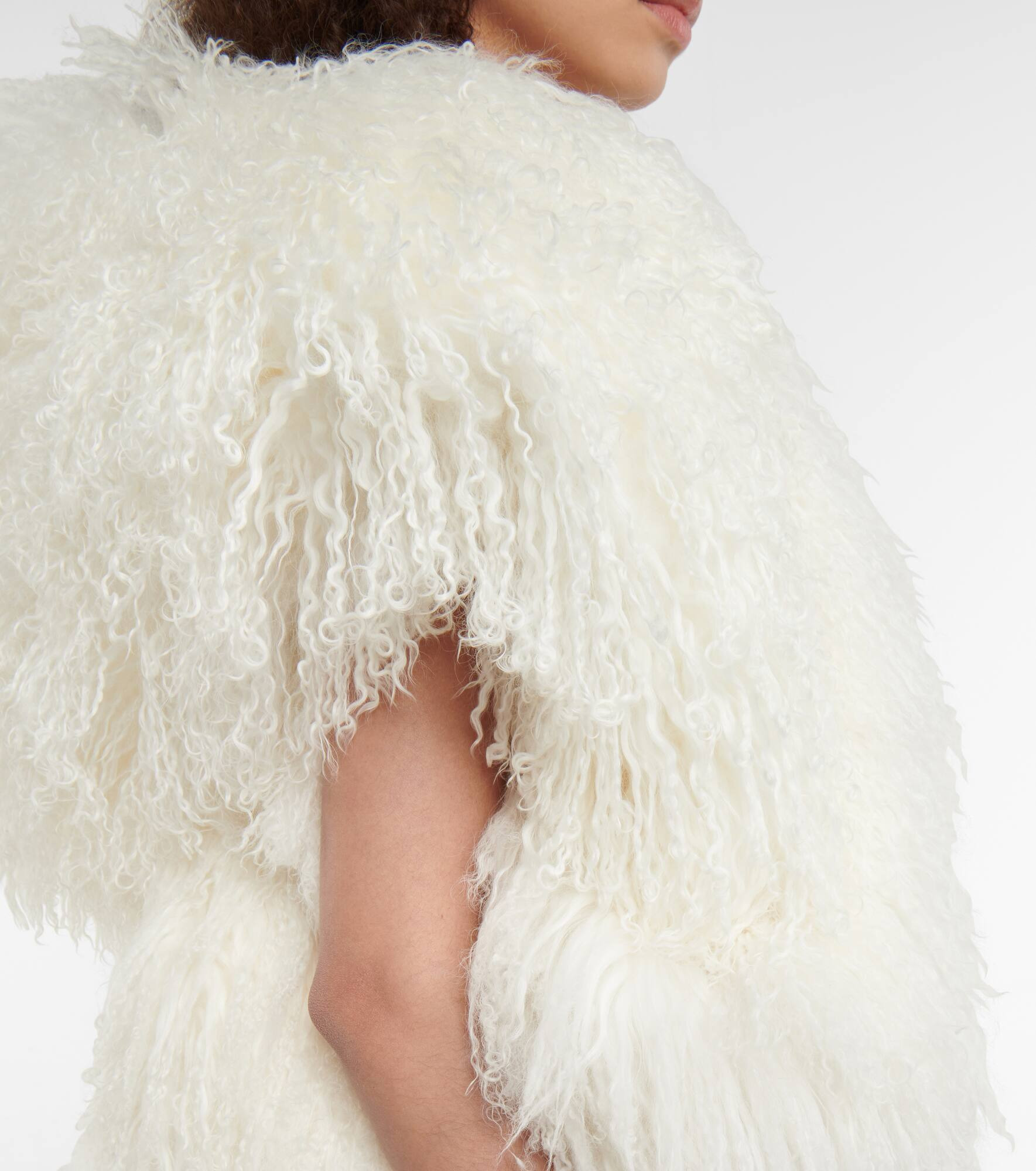 Shearling bolero jacket - 4