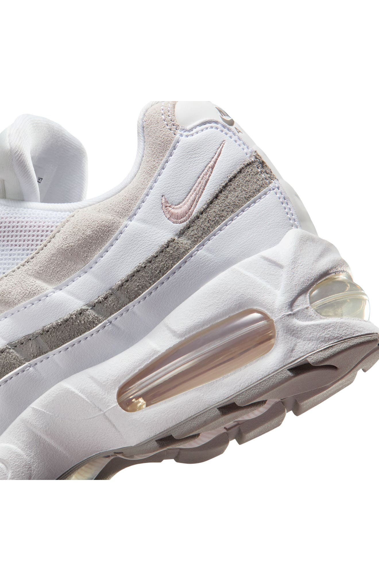 Nike Air Max 95 Sneaker in White/Red/Charcoal/Grey at Nordstrom - 8