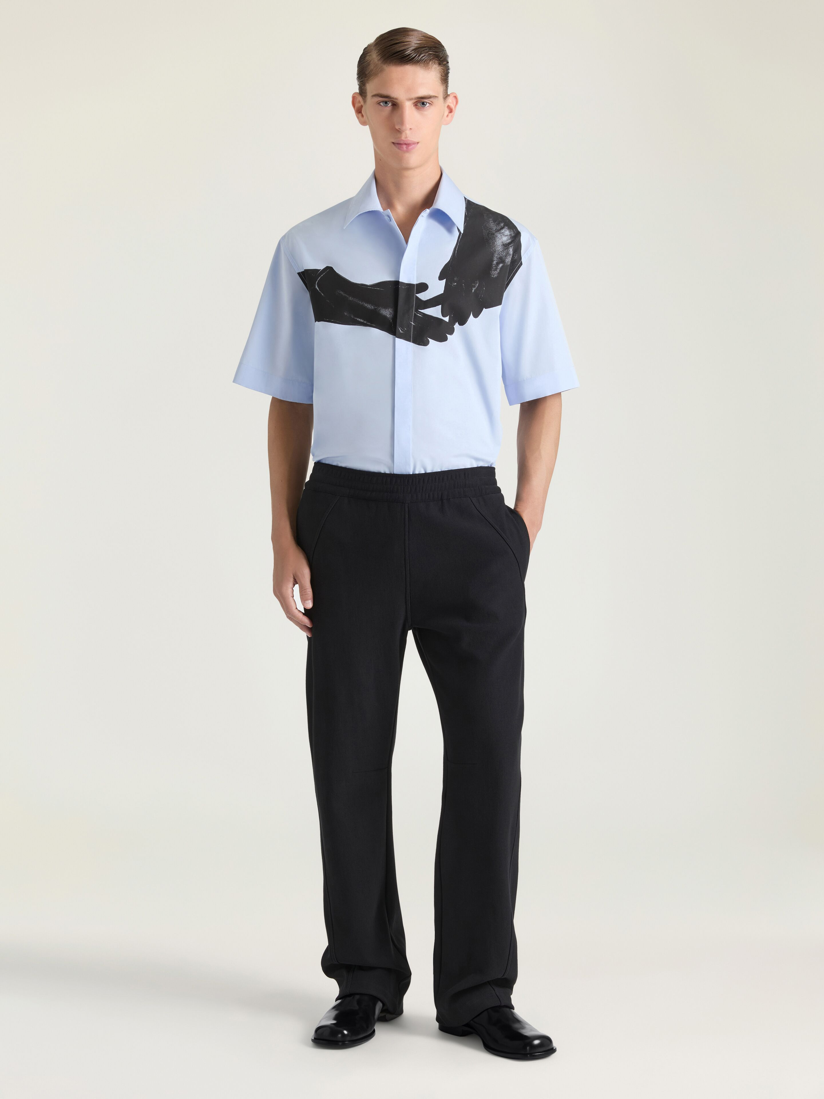COUTURE SEAM JOGGERS IN FLEECE EMBROIDERED GIVENCHY PARIS - 2