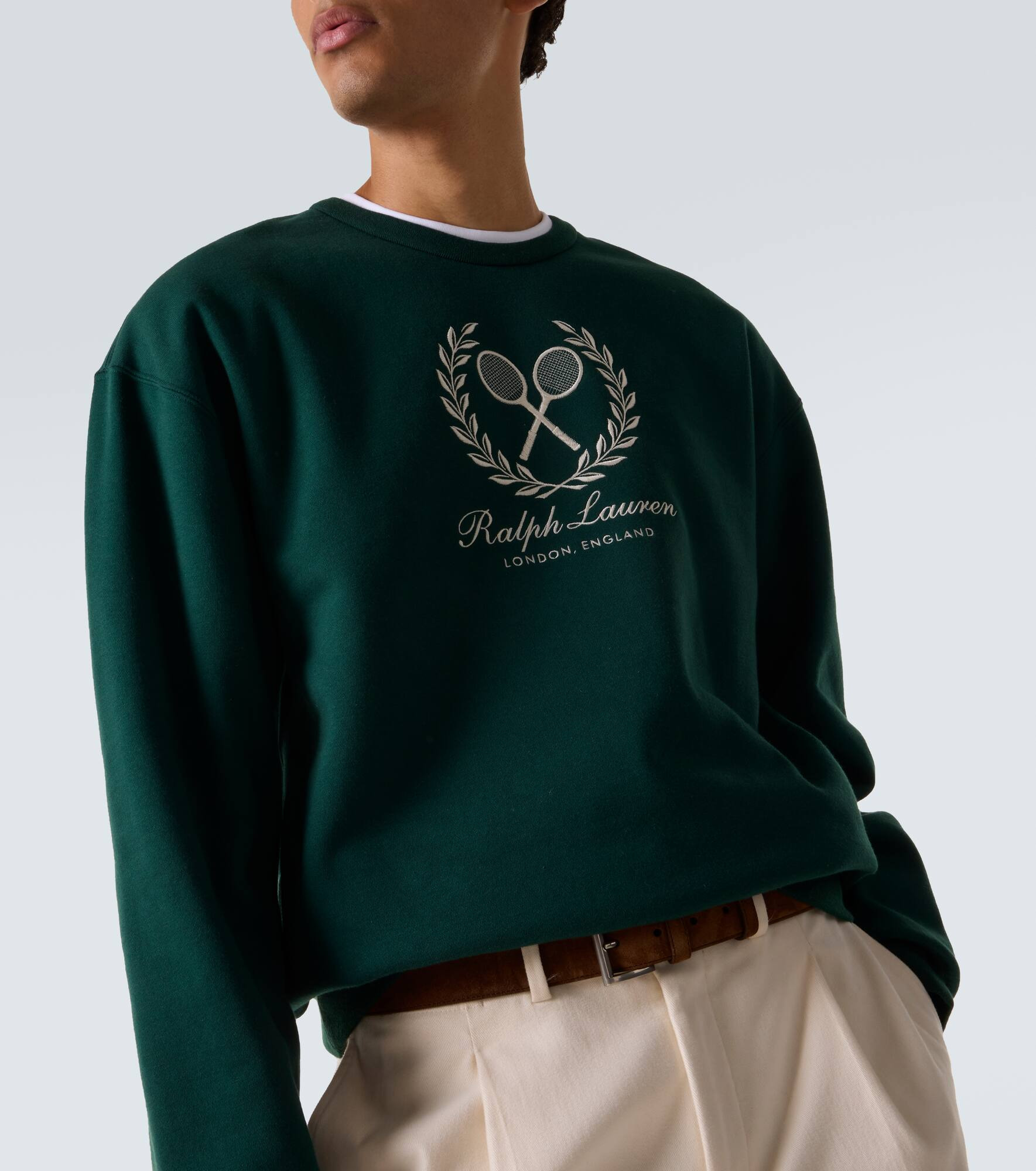 Logo cotton and cashmere sweatshirt - 5