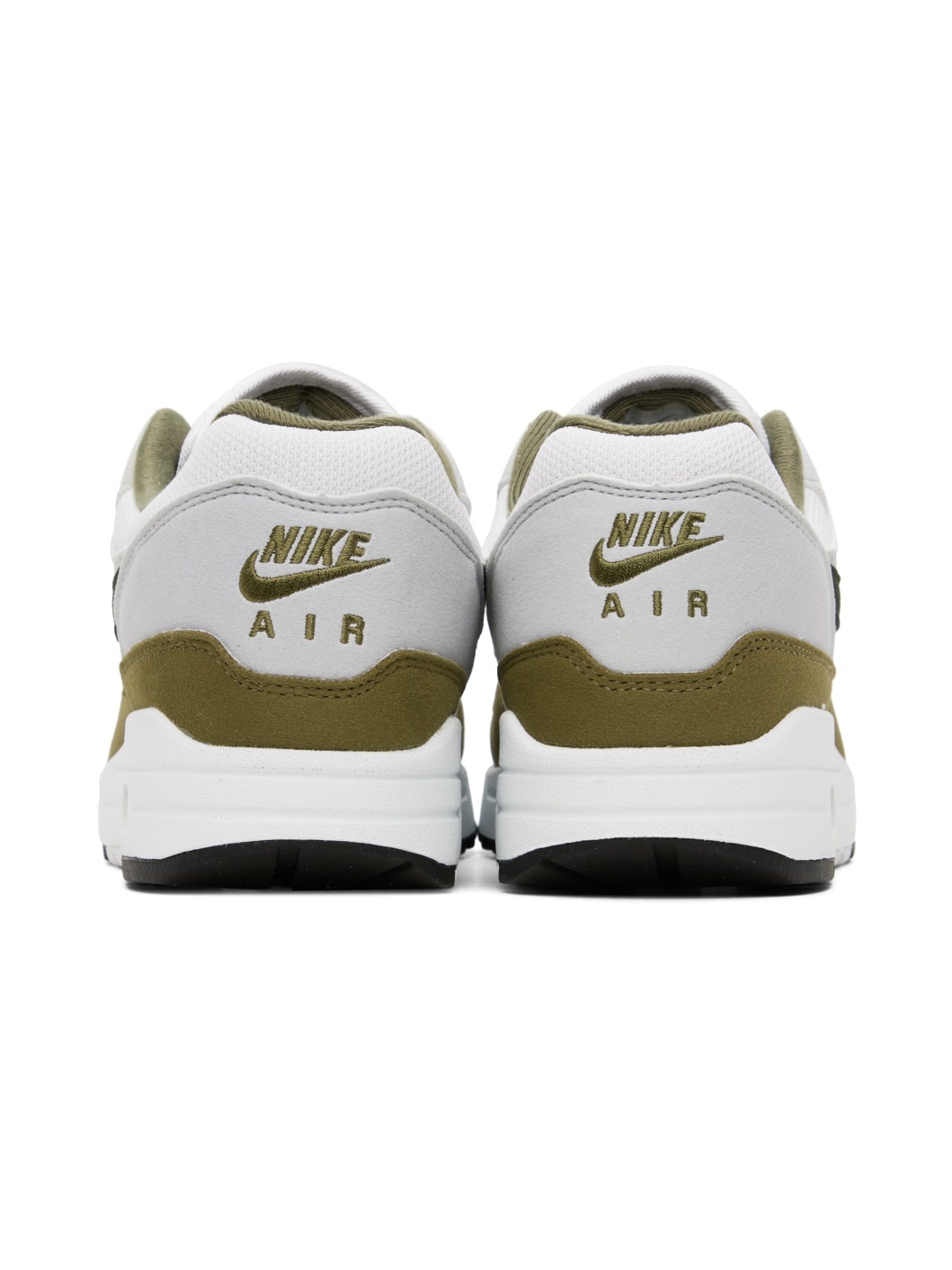 White & Khaki Air Max 1 Sneakers - 2