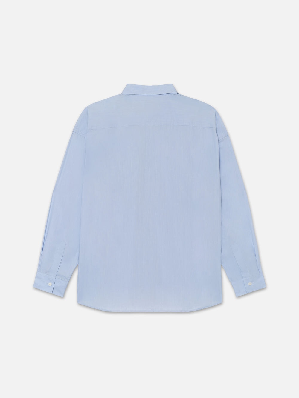 Relaxed Cotton Shirt in Light Blue - 3