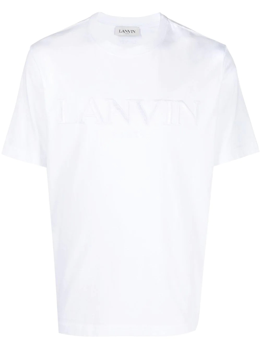 logo-embroidered cotton T-shirt - 1