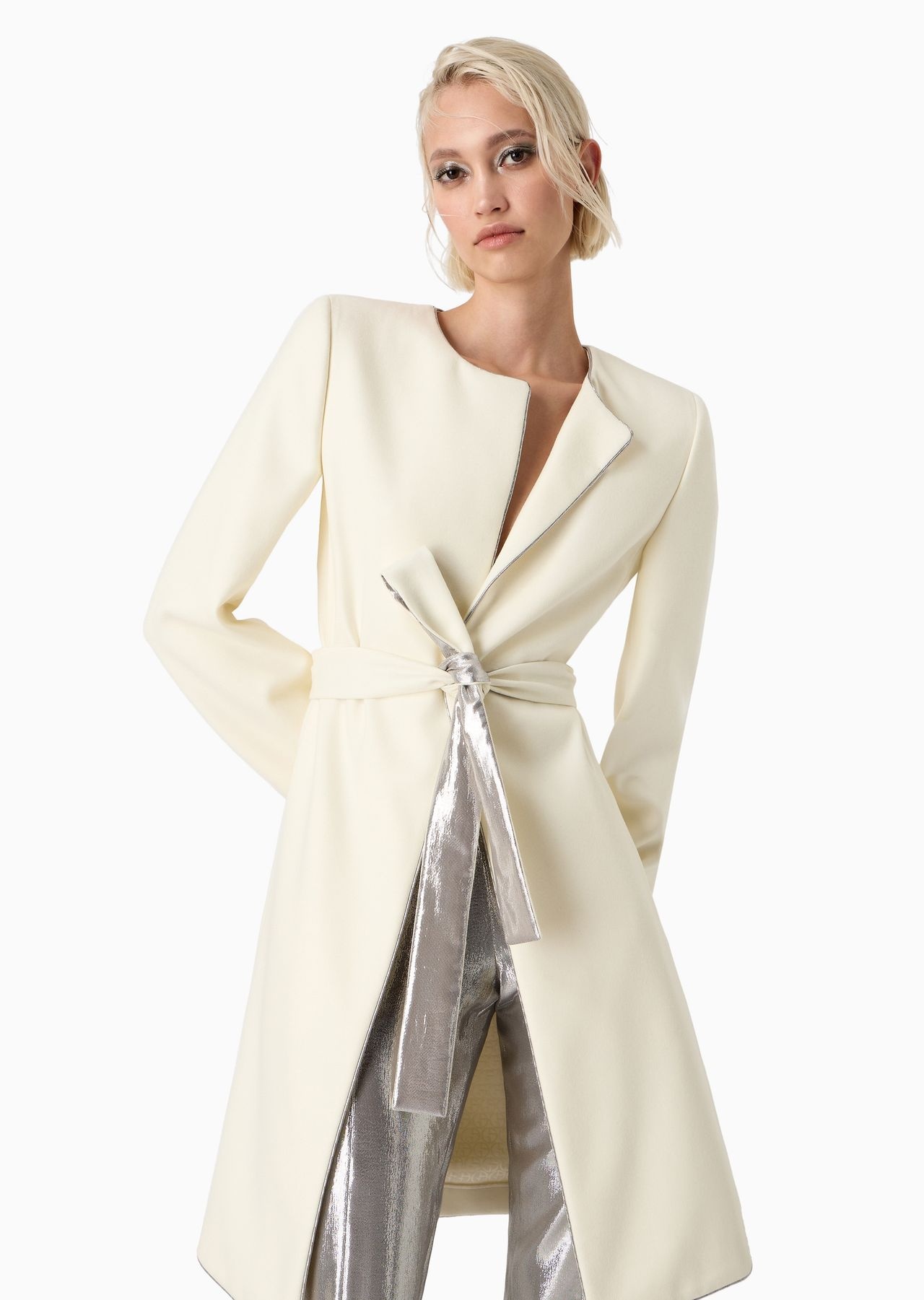 Belted wool coat - 6