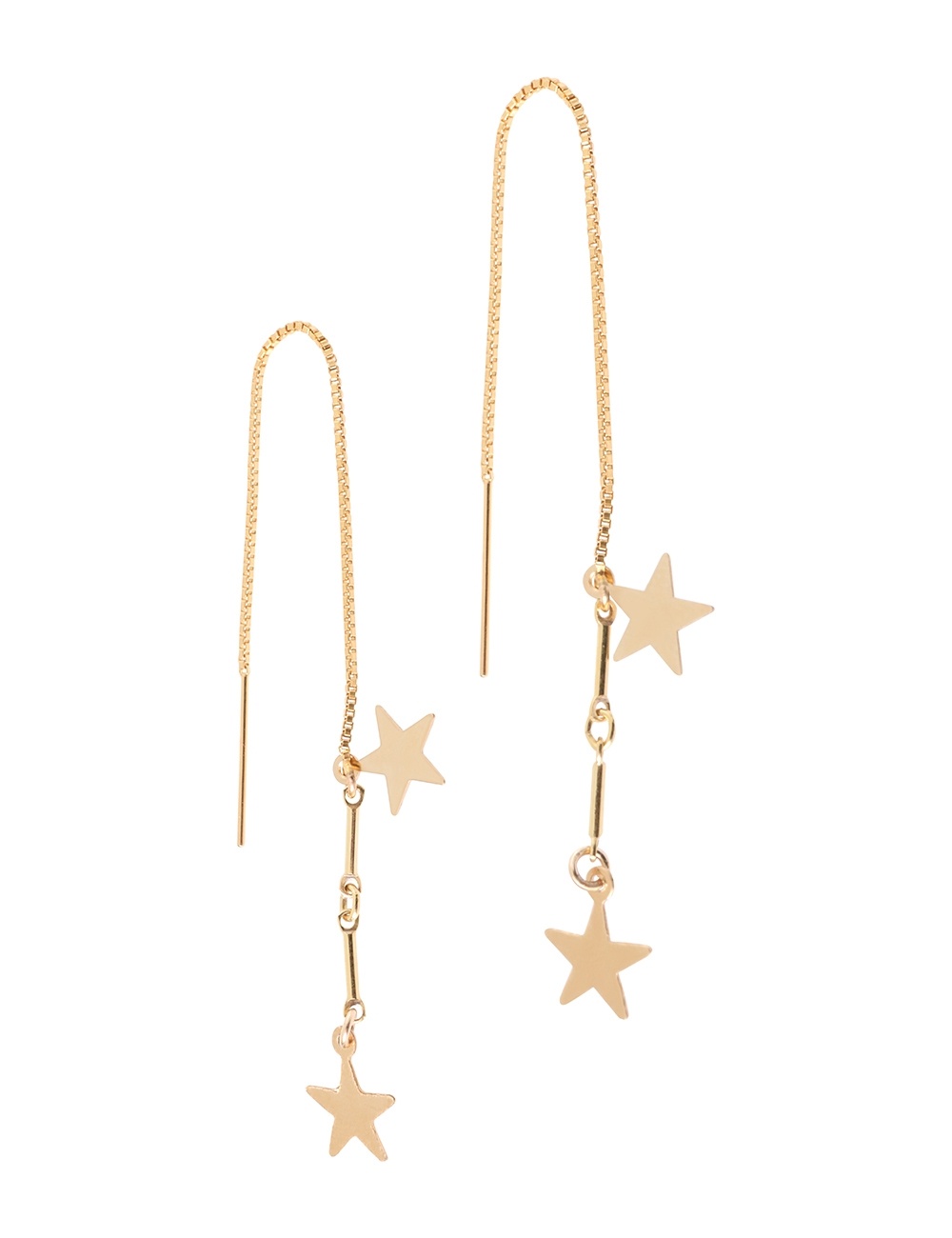 STAR THREADTHROUGH EARRINGS - 1