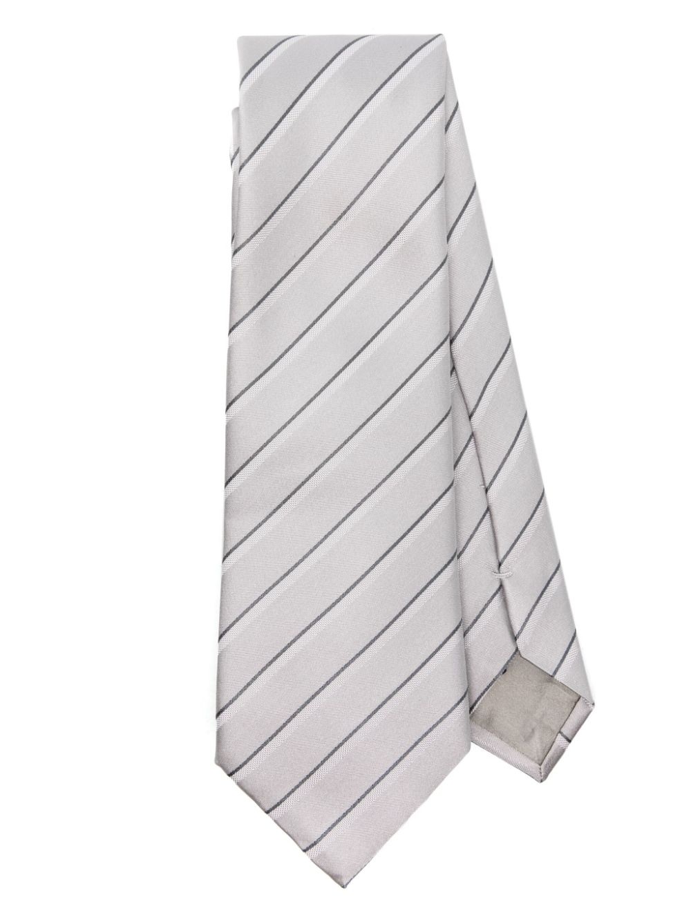 striped silk tie - 1