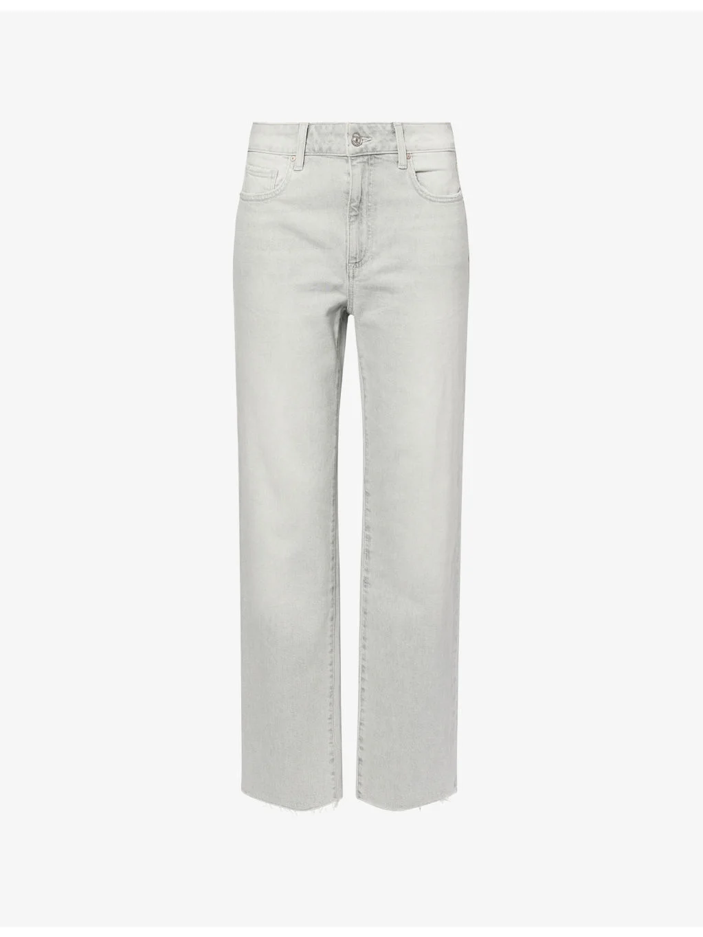 Stevie Raw-Hem Straight-Leg Denim Jeans - 1