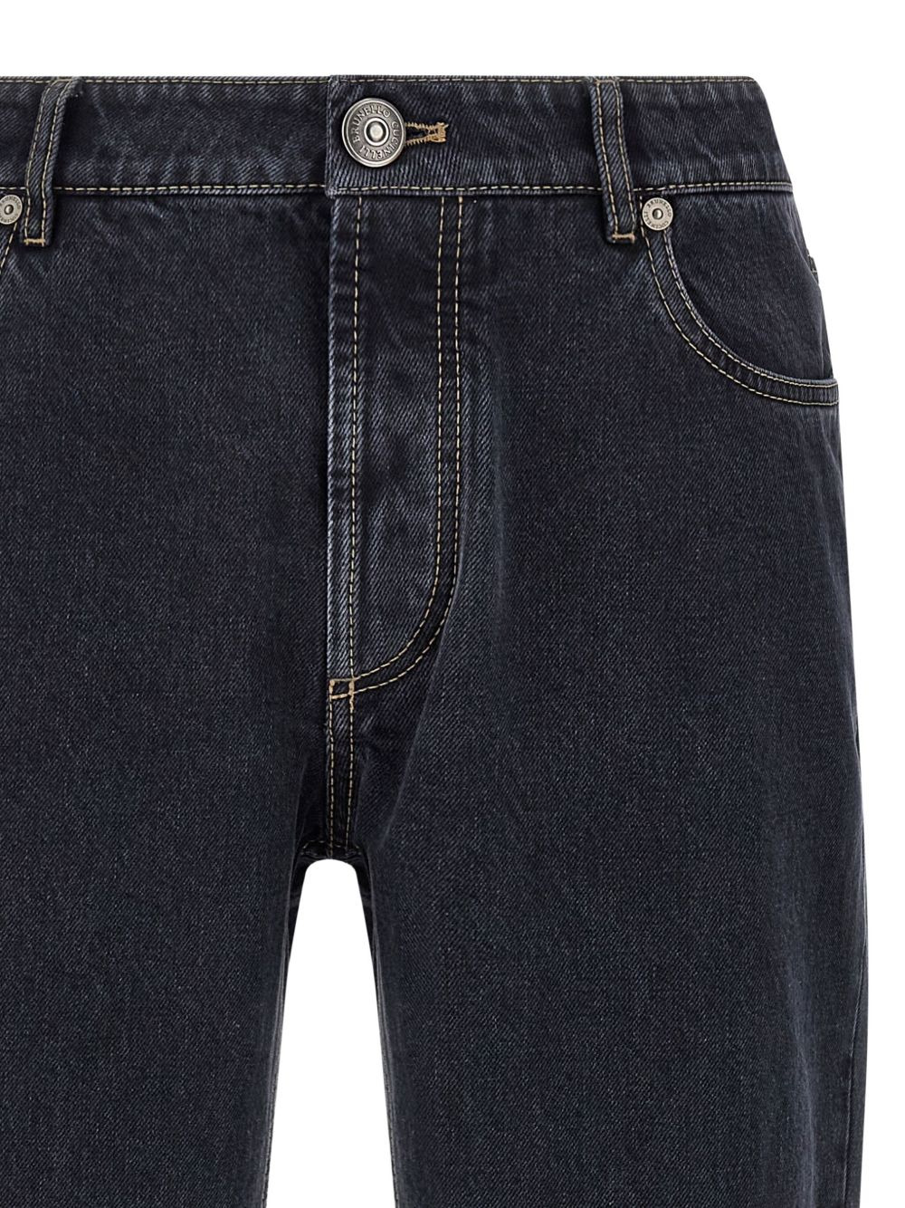 logo-patch straight-leg jeans - 4