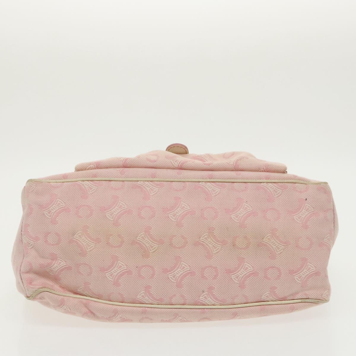 CELINE C Macadam Canvas Hand Bag Pink Gold - 5