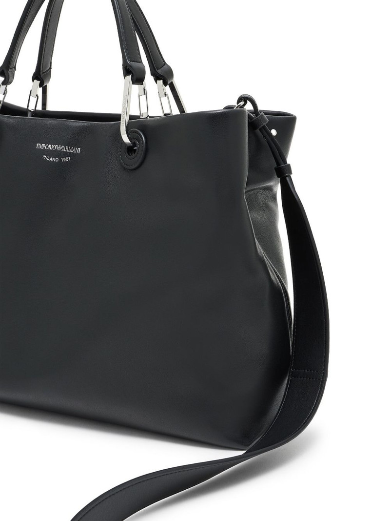 medium top-handle leather tote bag 5