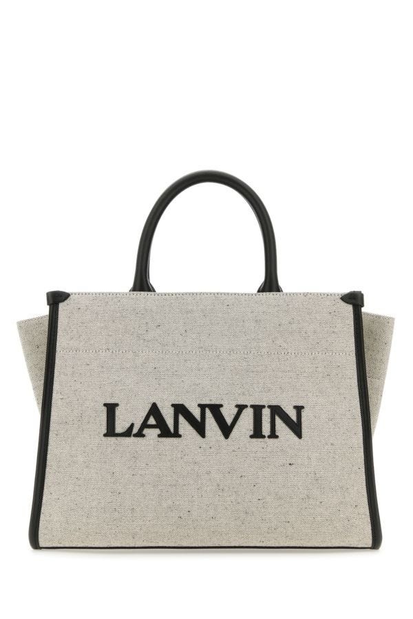 Two-tone canvas small In & Out shopping bag - 1