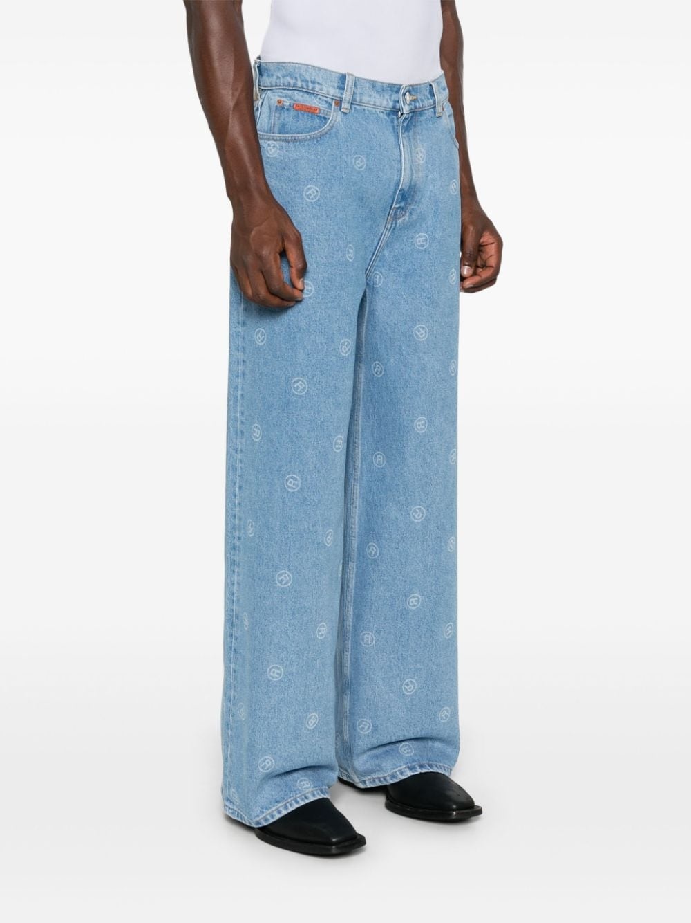 wide-leg jeans - 4