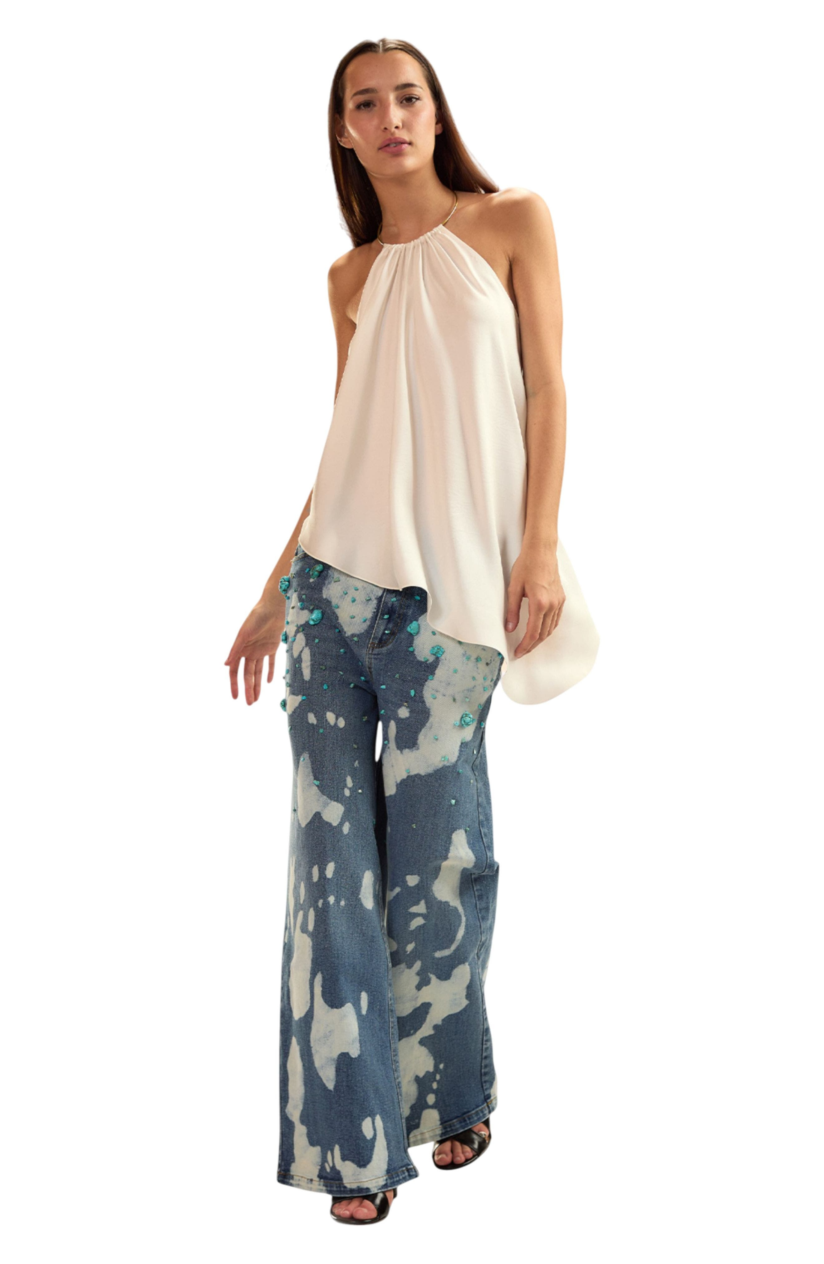 Cynthia Rowley Talita Silk Blouse in White at Nordstrom - 2
