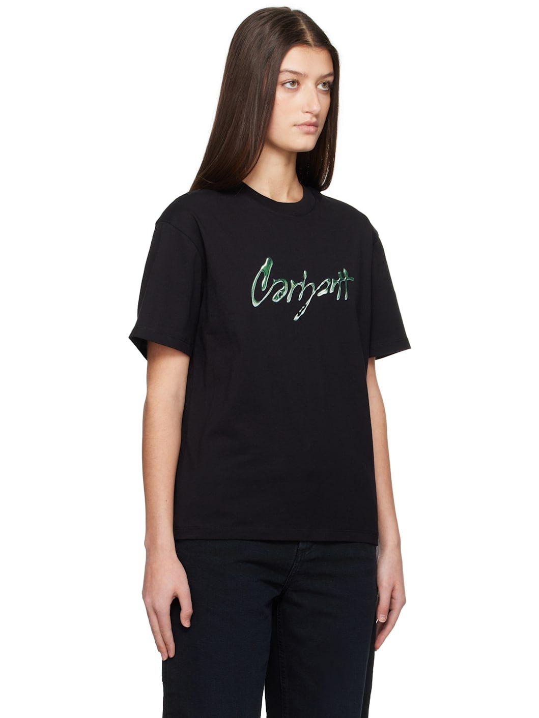Black Drip Script T-shirt - 2