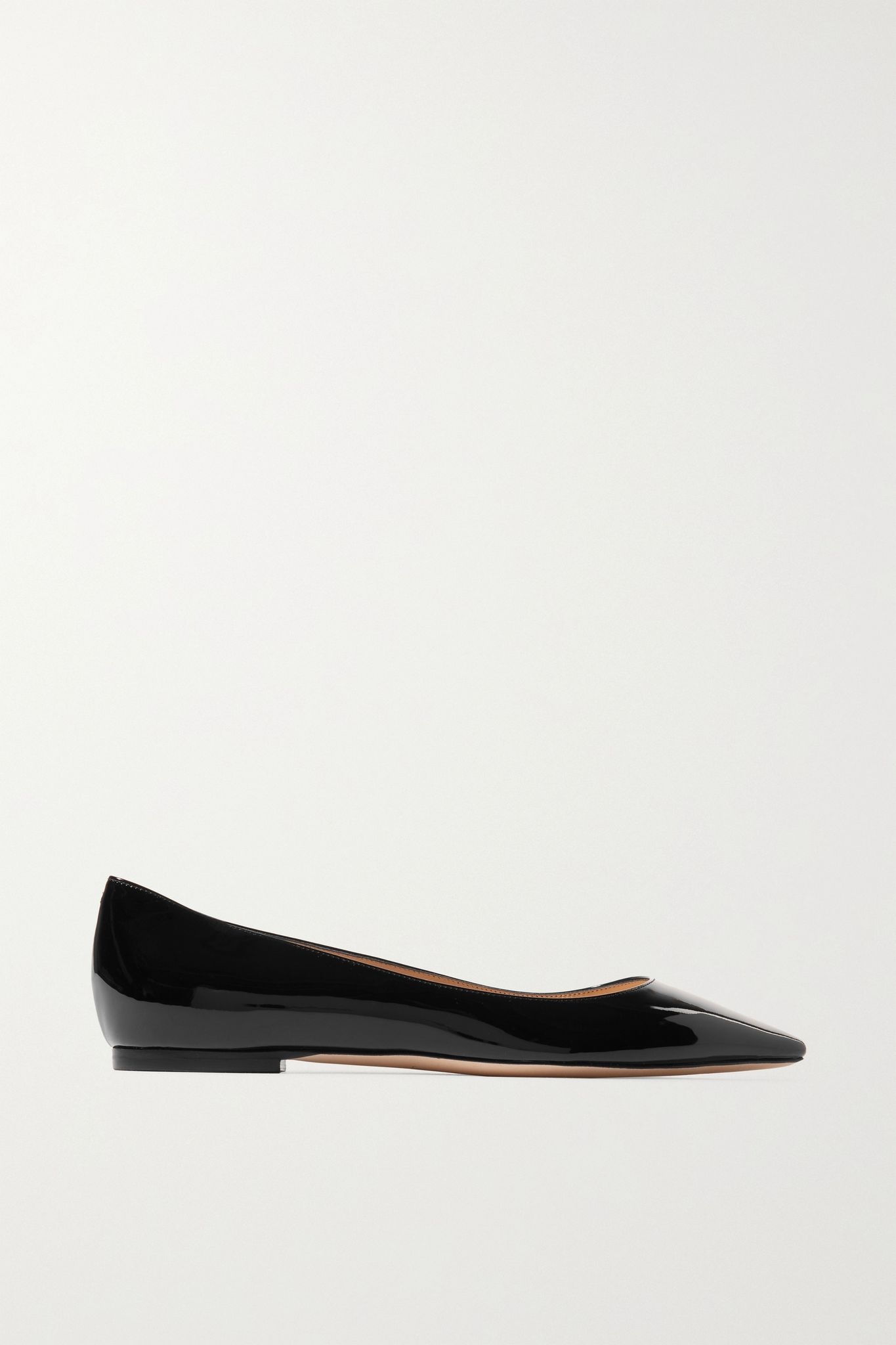 Love patent-leather point-toe flats - 1